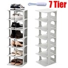 7 Tier Shoe Rack Tall Storage Shelf Unit Cabinet Home Organiser Footwear Stand