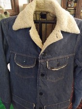 Vintage Roebuck Barn Chore Coat Jean W/Lining Size Worn Off See Details