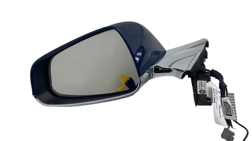 12-15 Model S Front Left Exterior Rear View Door Mirror Blue - PPSB 1041315-00-A