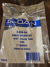 Sloan H-634-AA Sweat Solder Kit w/6  Casing Tube For 1  Supply closet urinal 