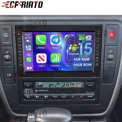 Für VW Passat 2000-2010 Variant Android 15 Autoradio GPS Navi RDS Carplay 4G+64G