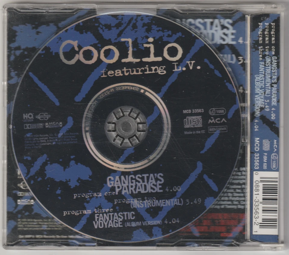 Coolio featuring L.V. - Gangsta’s Paradise (3 Track Maxi CD) - Bild 2 von 3