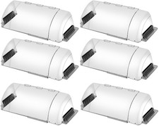 6 Pack Magnetic Air Vent Deflector, Adjustable Length Transparent