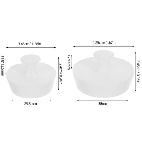  6 Pcs Bathroom Tub Stopper Bathtub Drain Replacement Accessories - Zdjęcie 6 z 12