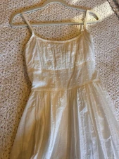 Hearts And Found White Swiss Dot Dress Size Small NWT