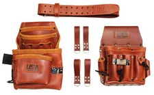 Heavy Duty Grain Leather Tool Pouch Set carpe...