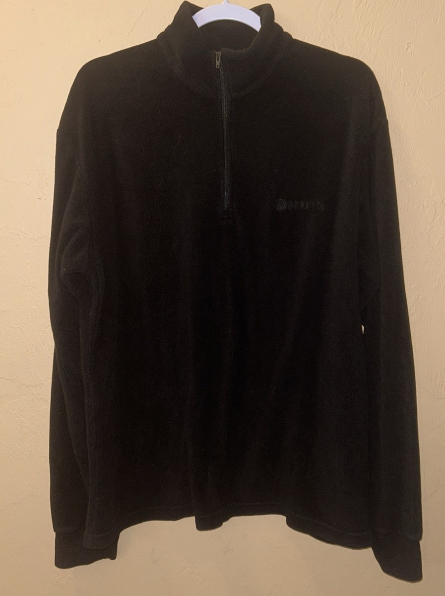 Beretta 1/4 Zip Pullover Jacket Black Women's Size XXL 103833 | eBay