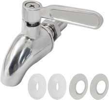 Beverage Dispenser Replacement Spigot, 304 Stainless Steel, Brushed Finish, Stai