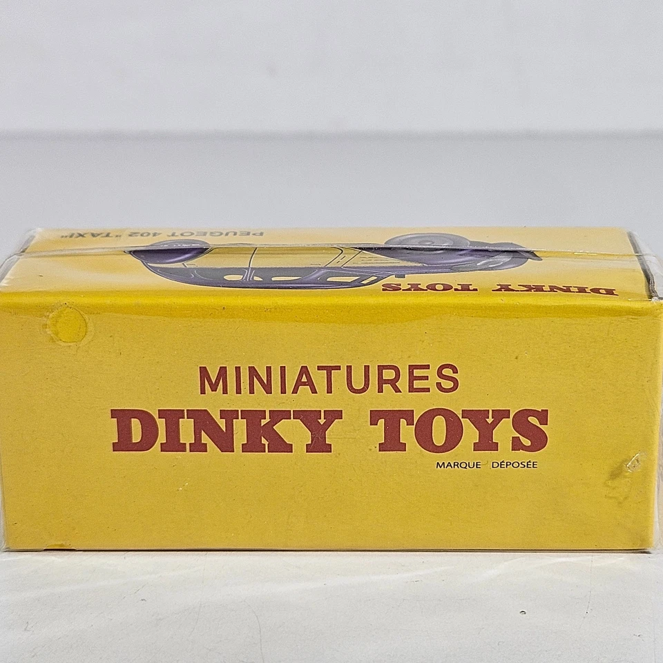 Atlas Edition Dinky Toys 24L Peugeot 402 Taxi Vintage Diecast Car Model Seal Box Foto 3 de 4