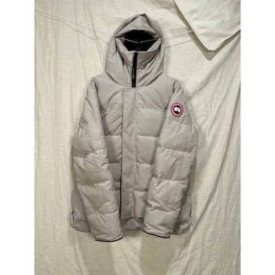 Canada Goose Light Grey Down Puffer Jacket Mens Large Hooded #2175
