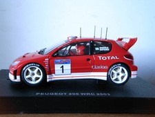 AUTOart 1/32 PEUGEOT 206 WRC 2003 #1 collectible used, minor case scratches RR8