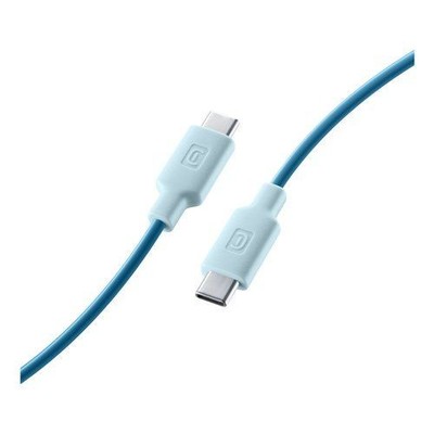 New USB C Cellular Line USBDATAC2CSMARTB STYLECOLOR Blue Cable