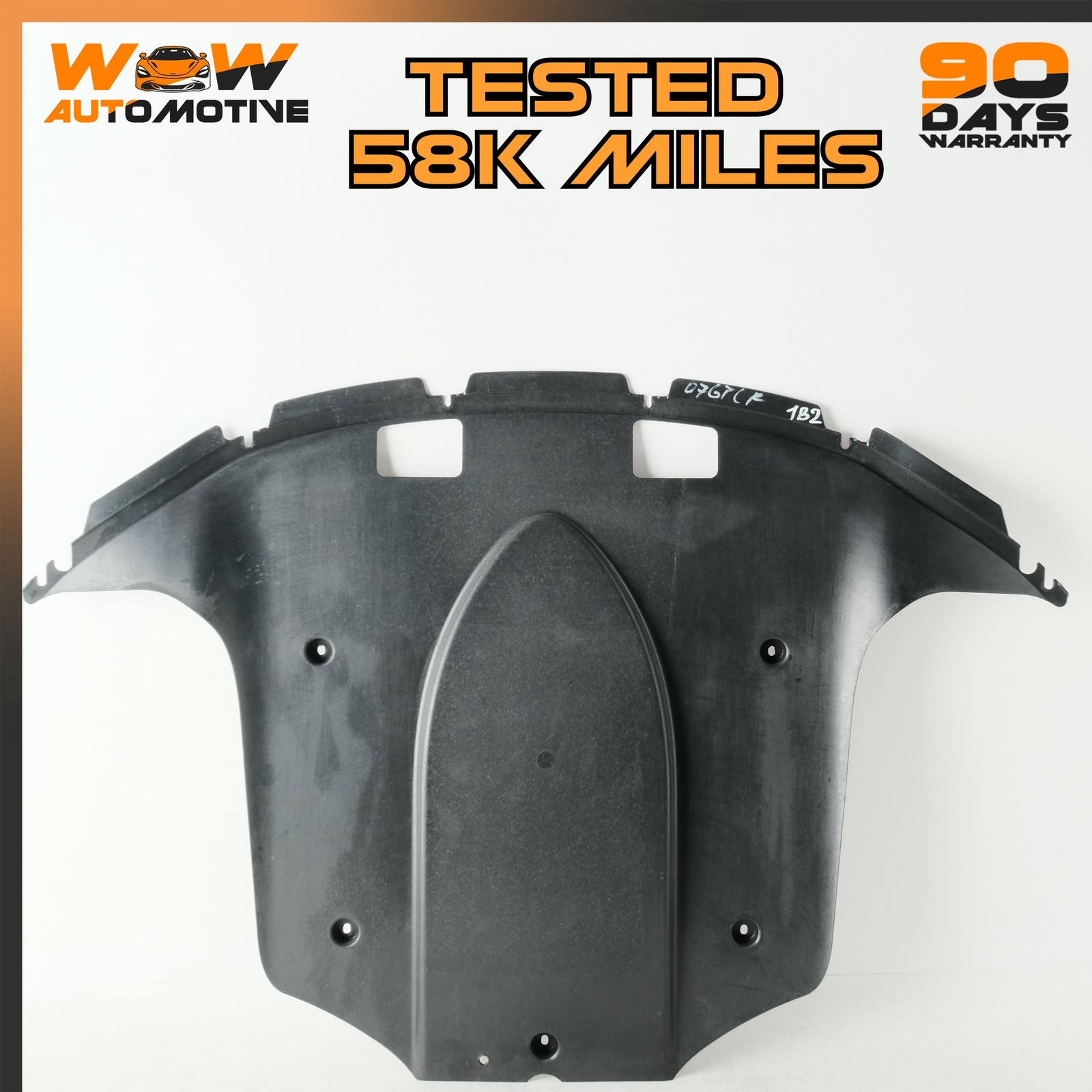 07-11 BENTLEY CONTINENTAL GTC REAR UNDERBODY SPLASH SHIELD COVER TRIM BLACK OEM