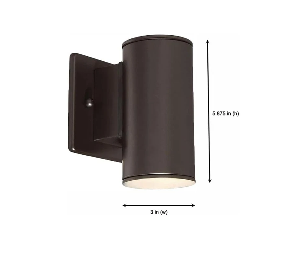 Designers 喷泉 LED33001-ORB Barrow 3 英寸 LED 户外壁灯灯 — 第 2/4 张图片