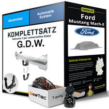 Für FORD Mustang Mach-E Typ CGW Anhängerkupplung abnehmbar +eSatz 7pol uni. 20-