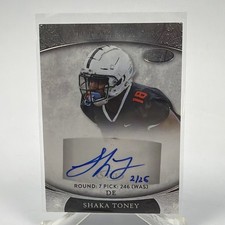 2021 SAGE Aspire Silver #ASP125 Shaka Toney Auto /25 NM Card Autograph