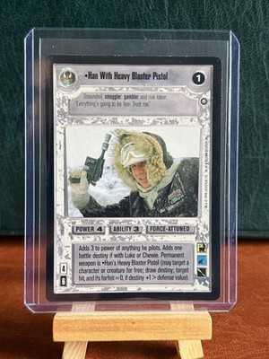 (MB) STAR WARS DECIPHER 1998 HAN MIT SCHWERER BLASTERPISTOLE CCG LP