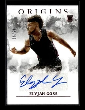 2021 Panini Chronicles Draft #OR-EGO Elyjah Goss Origins Autographs Red #/99