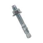 5/8" x 4-1/2" Wedge Anchor Bolt Fastener for Concrete Cement - Zinc-Plated (100)