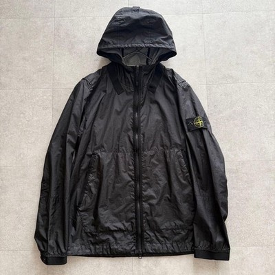 Stone Island Membrana 3L TC Mountain Parka Black L Nylon Jacket Excellent