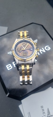 BREITLING CHRONOMAT B13047 GOLD AND STEEL AUTOMATIC WATCH