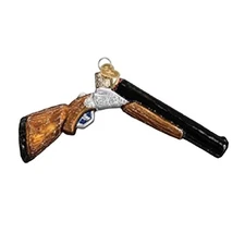 Old World Christmas Glass Blown Ornament, Shotgun (With OWC Gift Box)