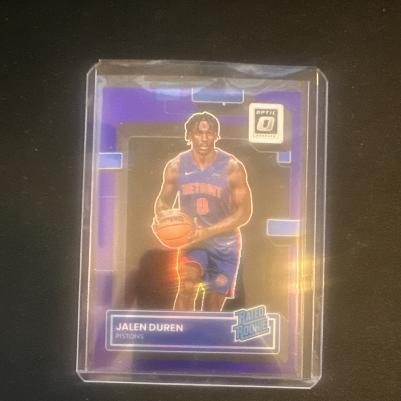 Panini 2022-23 Donruss Optic Rated Rookie Purple Jalen Duren #227 Pistons