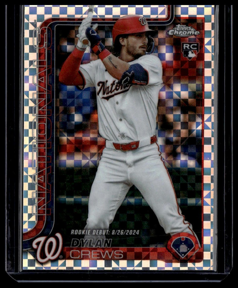 2025 Topps Chrome Update #USC190 Dylan Crews X-Fractors RC