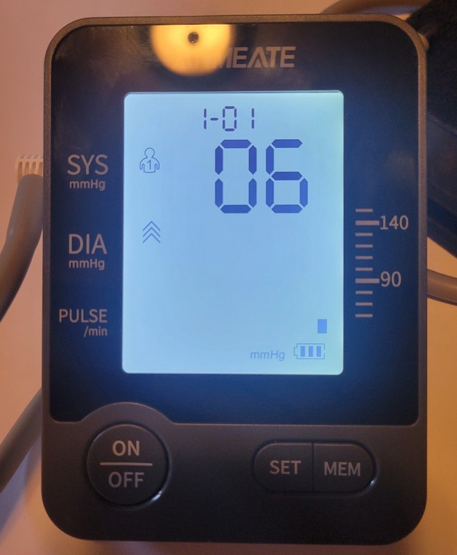 Anmeate Electronic Blood Pressure Monitor New No Box. Works Perfectly...