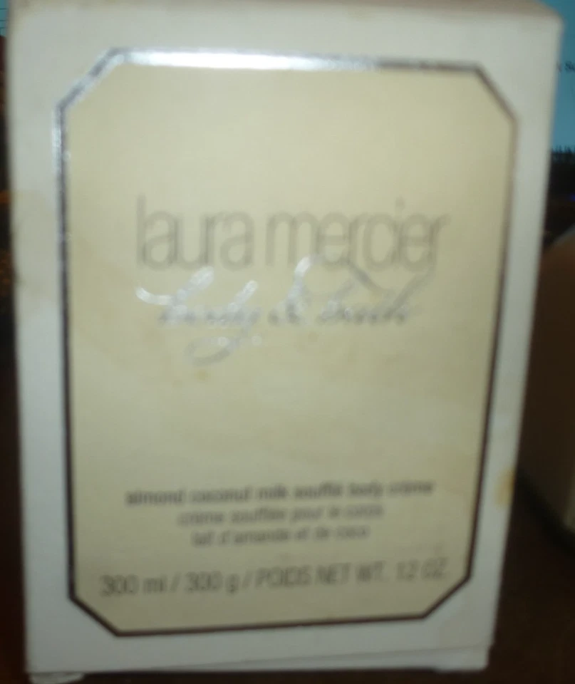 LAURA MERCIER body & bath Almond Coconut Milk Souffle Body Cream Cream 12oz Nib. - Image 3 of 4