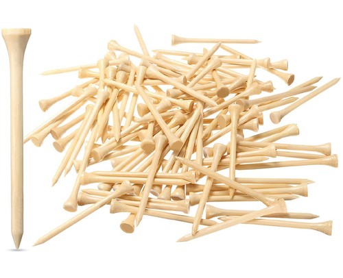 250 Pack Professional Bamboo Golf Tees 2-3/4 Inch - Stronger Than Wooden Golf...