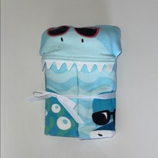 Kids Blue Shark Hooded Towel Size 3 kids