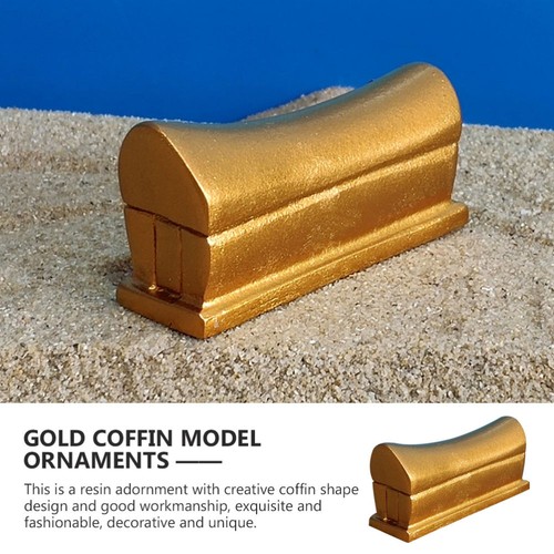 Desktop Coffin Ornament Halloween Coffin Prop Party Tricky Coffin Resin Coffin - Bild 9 von 12