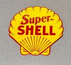 VINTAGE SHELL LUBRICATION PORCELAIN SIGN CAR GAS OIL TRUCK MOTORCYCLE
