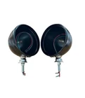 NEW PAIR OF LOTUS 7 CATERHAM KIT CAR FREE STANDING 7" HEADLAMP SHELLS BLACK