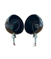 NEW PAIR OF LOTUS 7 CATERHAM KIT CAR FREE STANDING 7" HEADLAMP SHELLS BLACK