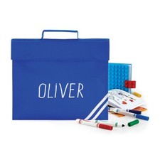 Personalised Bookbag Printed with Name, perfect for School - Royal Book Bag