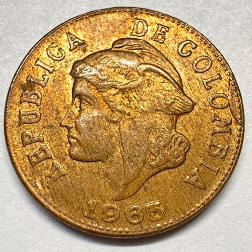 1965 Colombia 2 Centavos - Beautiful Coin - #A-027