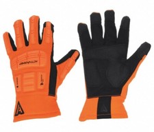 Ansell ActivArmr 97-210 Orange/Blck Hi-Visibility Mechanics Gloves - Pair Sz 10L
