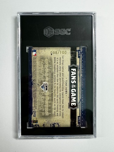 2005 Panini Playoff Prestige Fans of the Game Tony Hawk GOLD AUTO /100 Signature - Picture 3 of 5