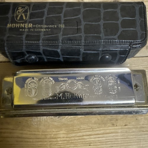 M Hohner Chromonica Chromatic Harmonica 260 Case Key of C Grand Prix Germany - Picture 3 of 12