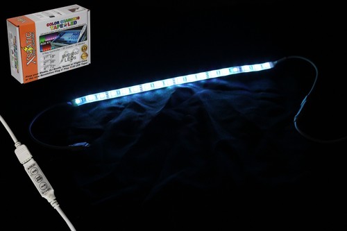 Kit 4 Strisce Nastro 4X, X-Static 12" Pollici Effetto LED Rosso,Blu,Verde - Foto 5 di 24