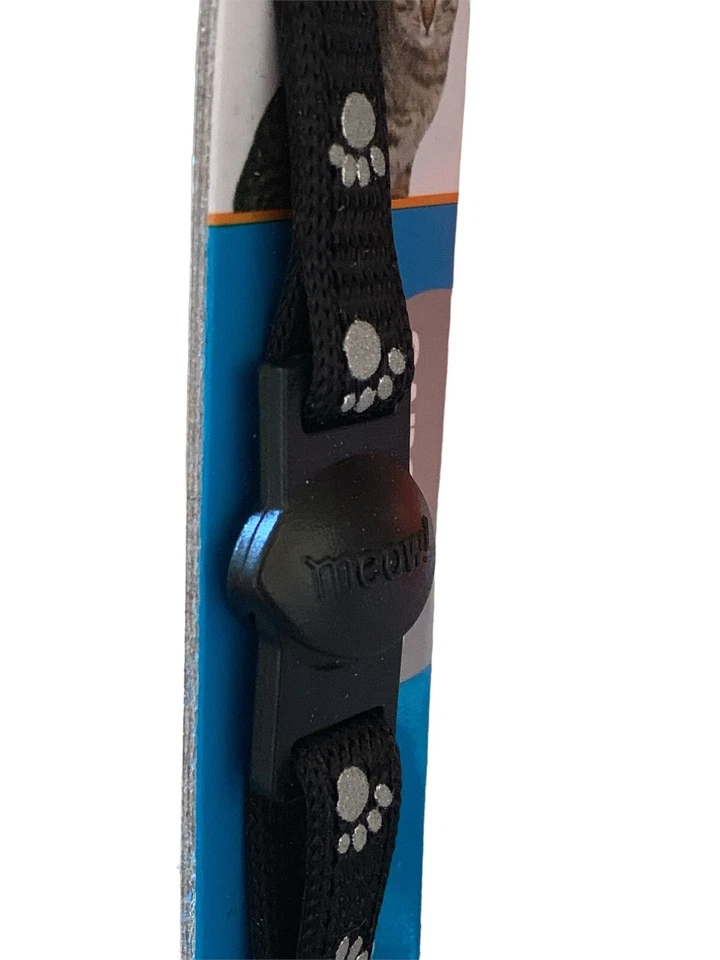 Petmate Fashion светоотражающий черный кот 6+ фунтов вверх отрывной воротник лапы 8-12 дюймов - Изображение 4 из 4