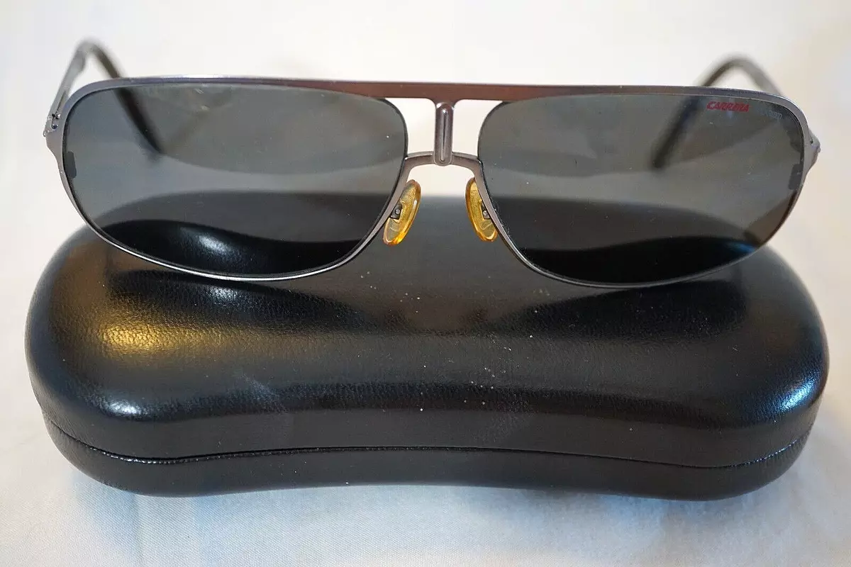 VINTAGE CARRERA BY SAFILO AVIATOR FRAME POLARIZED SUNGLASSES 62 12