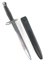 Swiss M1957 Combat Knife Bayonet w/ Scabbard - Switzerland PE57