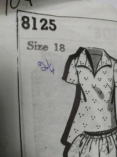 Blouse Shirt Top 18 Fashion Sewing Pattern 8125 Mail Order VTG UC FF Polo Scoop - Picture 3 of 5
