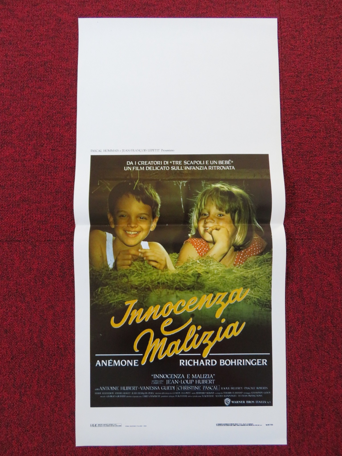Locandina originale film Innocenza e malizia () - Regia di Jean-Loup Hubert