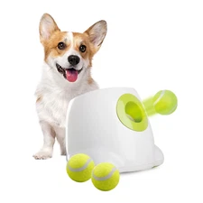 Interactive automatic Ball launcher for dogs pet fetch machine W/3  Balls