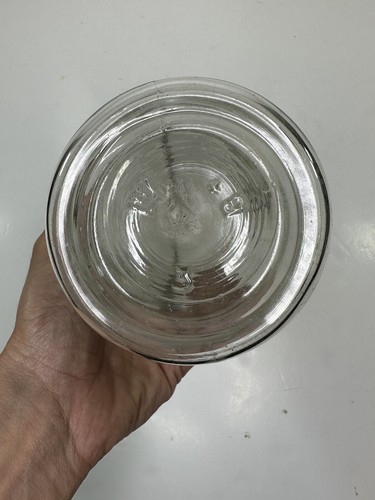 Vintage Atlas E-Z Seal Clear Gray Quart Canning Jar With Lid - Picture 11 of 12