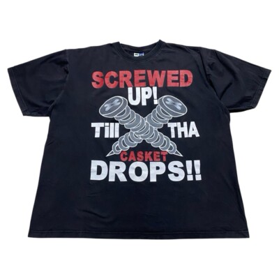 Phat Doc DJ Scew Screwed Up! Till Tha Casket Drops Rap Tee Sz 3XL